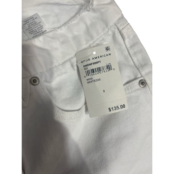 NWT Good American Good '90s Distressed White
Jeans Size 2/26 - Picture 5 of 7